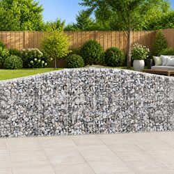 Decorative Arched Gabion Baskets 6 pcs 400x50x100/120 cm