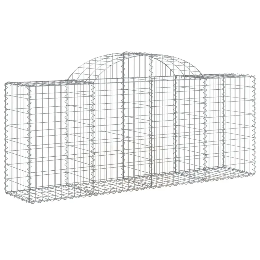 Arched Gabion Baskets 5 Piece Garden Barrier Decorative Outdoor Landscaping
