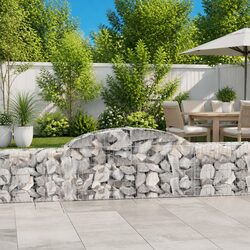 Enhance Your Outdoors with 3 Arched Gabion Baskets