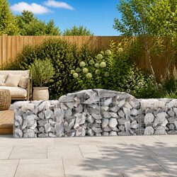 Enhance Your Outdoor Space with Arched Gabion Baskets 6 pcs