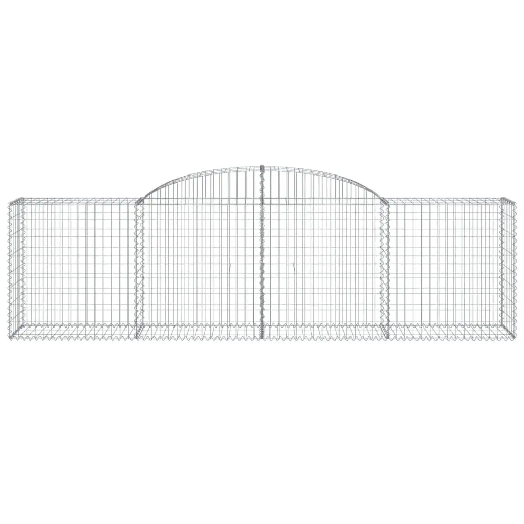 Arched Gabion Baskets 3 Piece Garden Decorative Retaining Wall Barrier Outdoor