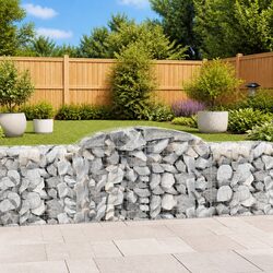 Enhance Your Garden with Arched Gabion Baskets 8 pcs
