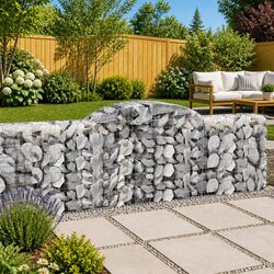 Enhance Your Outdoor Space with Arched Gabion Baskets 9 pcs
