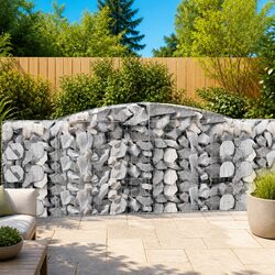 Enhance Your Outdoor Space with 5 Arched Gabion Baskets