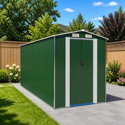 Enhance Your Outdoor Space with a Green Storage Shed