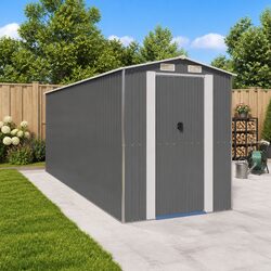 Elevate Your Outdoor Space with a Grey Garden Shed 192x523x223 cm