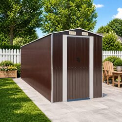 Enhance Your Outdoor Space with a Dark Brown Garden Shed