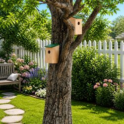 Charming Wooden Bird Houses for Your Outdoor Space - 10 Pieces