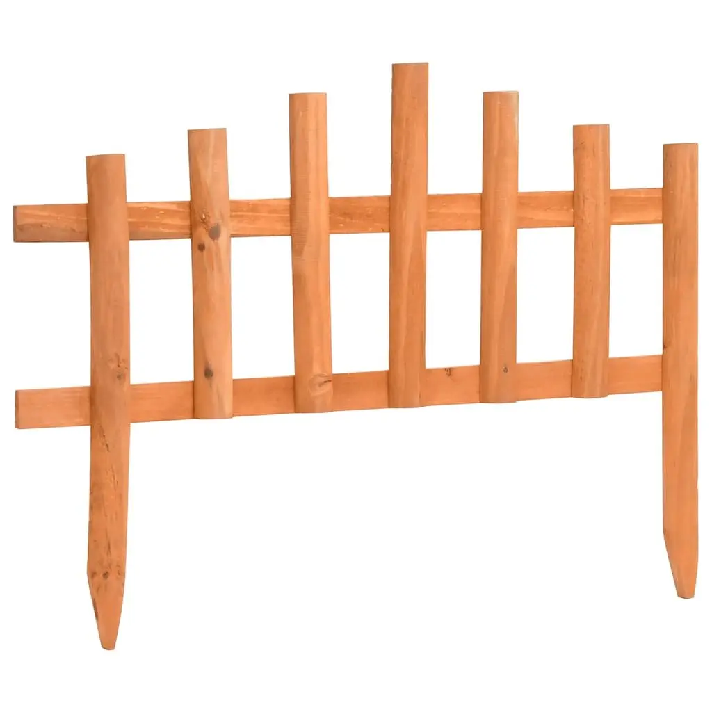 Garden Lawn Edging Borders 10 Pieces Firwood 4.4m Outdoor Plant Bed Edger