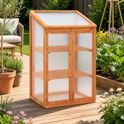 Enhance Your Garden with This Stylish Wooden Greenhouse