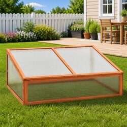 Enhance Your Garden with This Wooden Greenhouse 100x65x40 cm