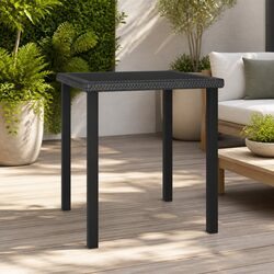 Stylish Outdoor Patio Dining Table with Glass Top