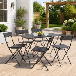 Elevate Your Outdoor Space with 6 Black Bistro Chairs