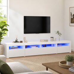 Stylish TV Cabinet with RGB Lighting for Your Home