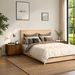 Bedside Cabinet Brown Oak 100x35x40 cm Engineered Wood Nightstand Storage