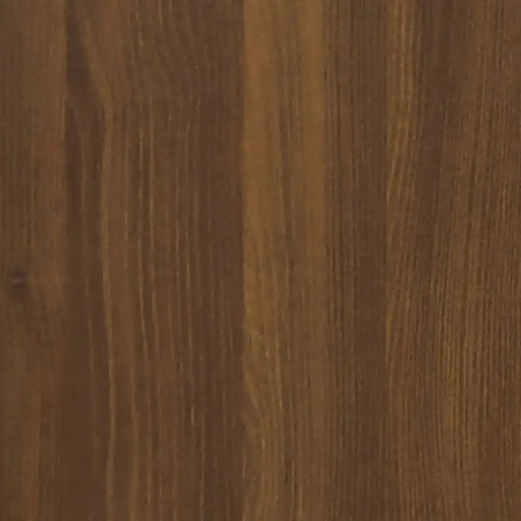 Bedside Cabinet 100x35x40 cm Engineered Wood Brown Oak Nightstand Storage
