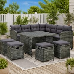 Transform Your Outdoor Space with 6-Piece Lounge Set