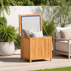 Rustic Storage Trunk 60x50x58 cm for Garden Use