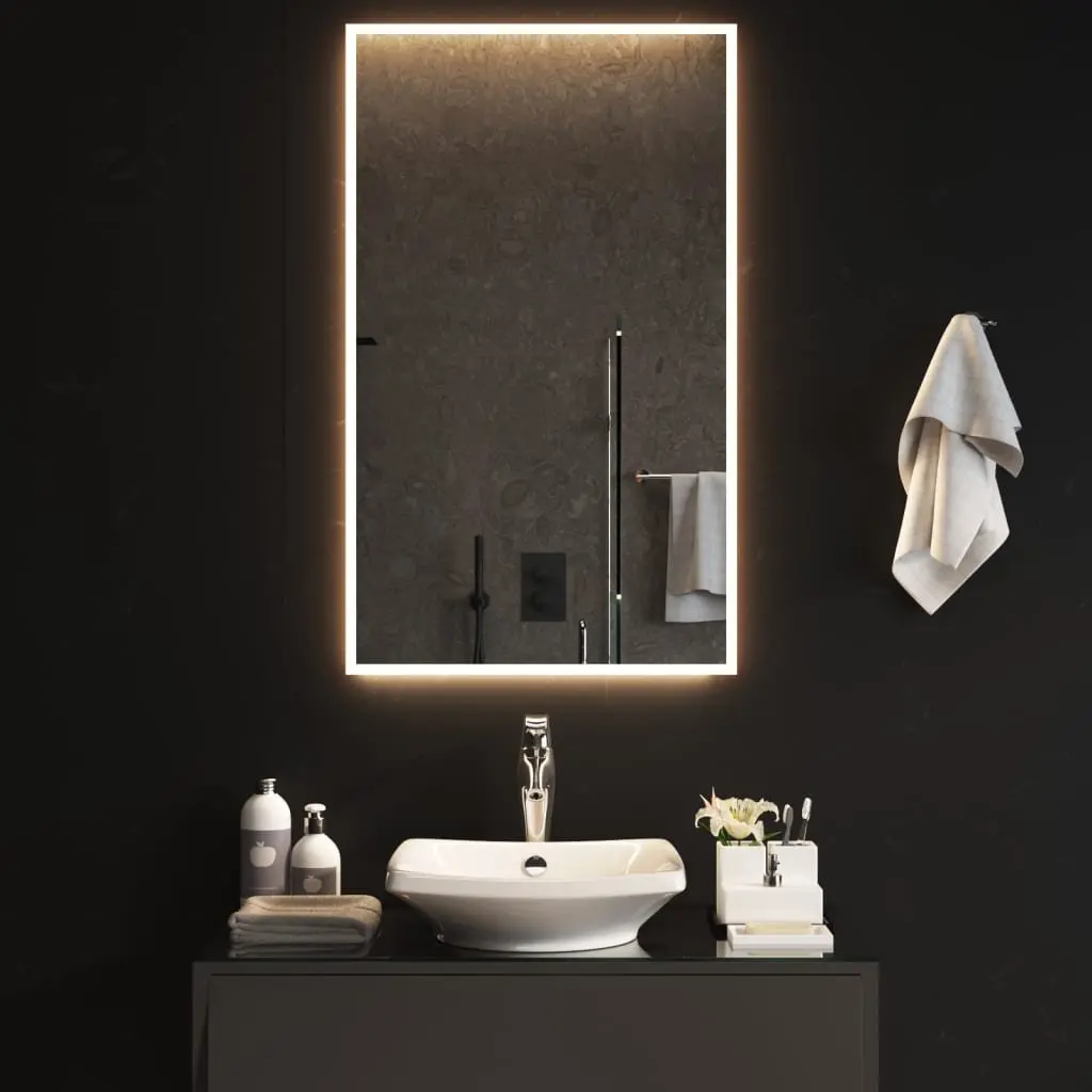 LED Bathroom Mirror 60x100 cm IP65 Waterproof Wall-Mounted Vanity Light