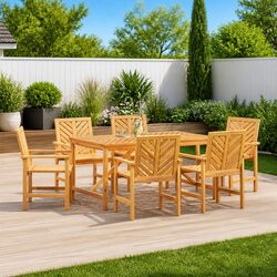 Transform Your Outdoor Space with this 7 Piece Dining Set
