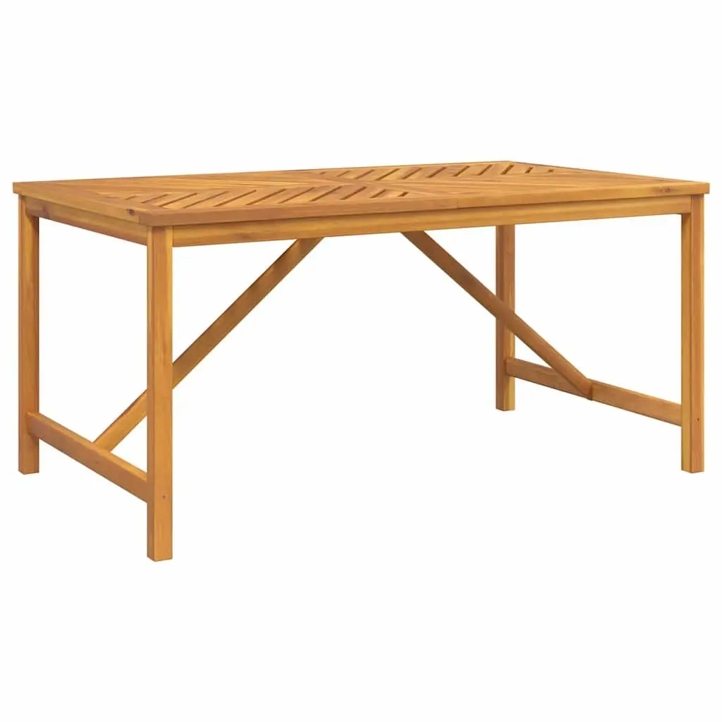 Garden Dining Set 3 Piece Brown Solid Acacia Wood Outdoor Table and Chairs