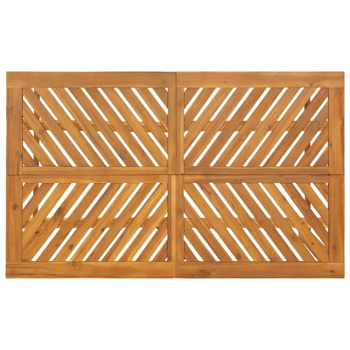 Garden Dining Set 4 Pieces Brown Acacia Wood Outdoor Table Chairs