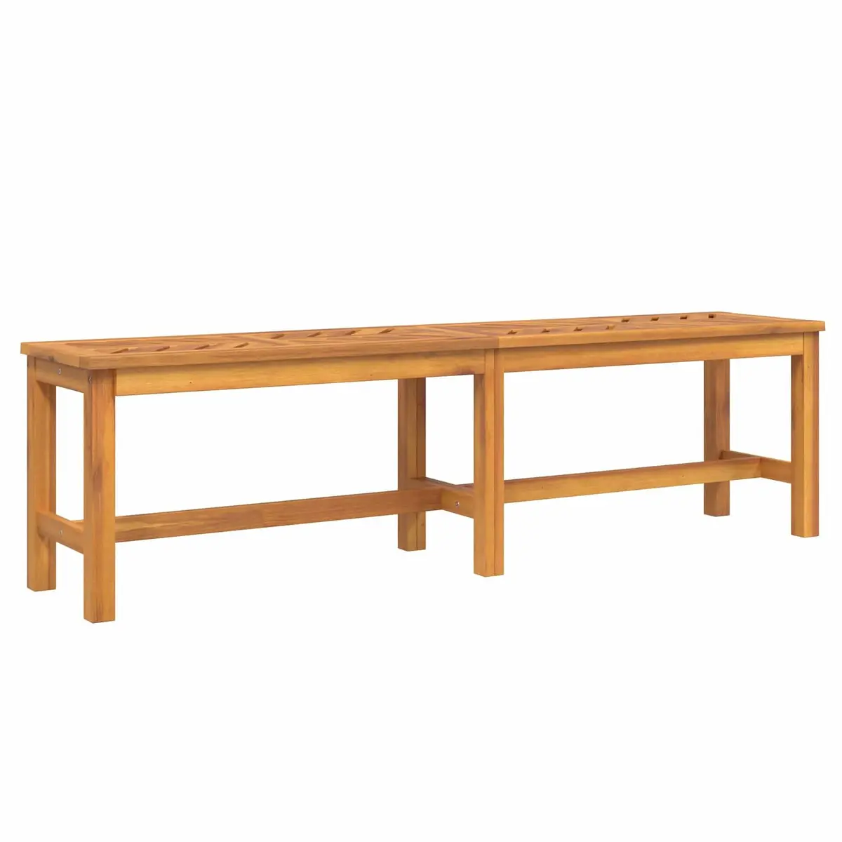 Outdoor Dining Set 5 Piece Brown Solid Acacia Wood Table and Chairs for Garden and Patio