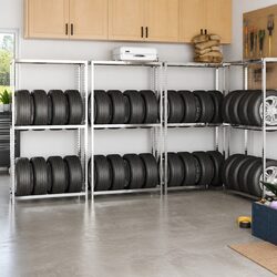 Optimize Your Garage Space with a 2-Layer Tire Rack