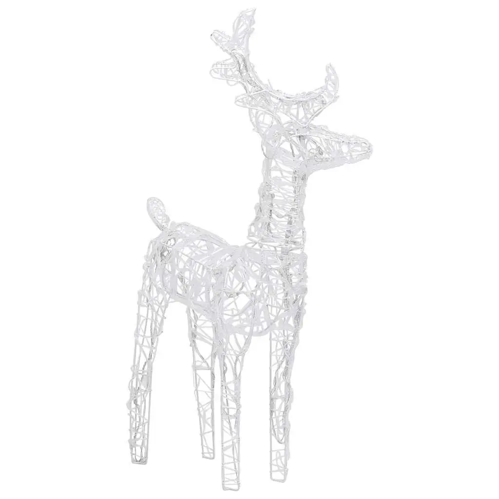 Acrylic Reindeer Lights 4 Piece Warm White 160 LED Outdoor Decoration