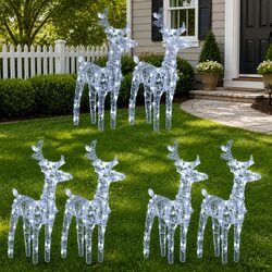 Enhance Your Yard with Cold White Christmas Reindeer Lights