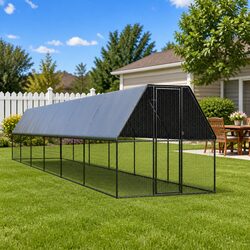 Outdoor Chicken Coop Cage 2x12x2 m for Your Garden