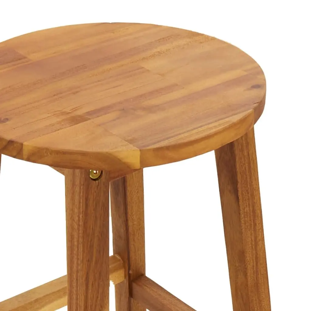 Garden Bar Set 5 Piece Solid Acacia Wood Outdoor Furniture Brown