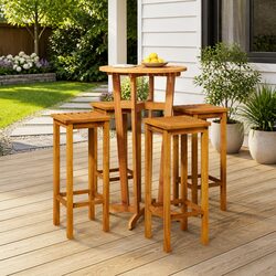 Elevate Your Outdoor Space with a 5 Piece Bar Set