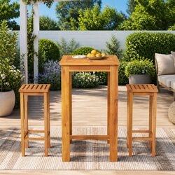 Upgrade Your Outdoor Space with a Solid Acacia Bar Set