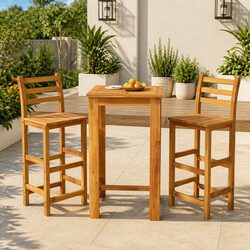 Elevate Your Outdoor Space with 3 Piece Garden Bar Set