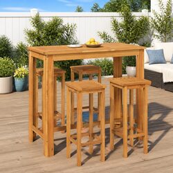 Enhance Your Outdoor Space with 5 Piece Garden Bar Set