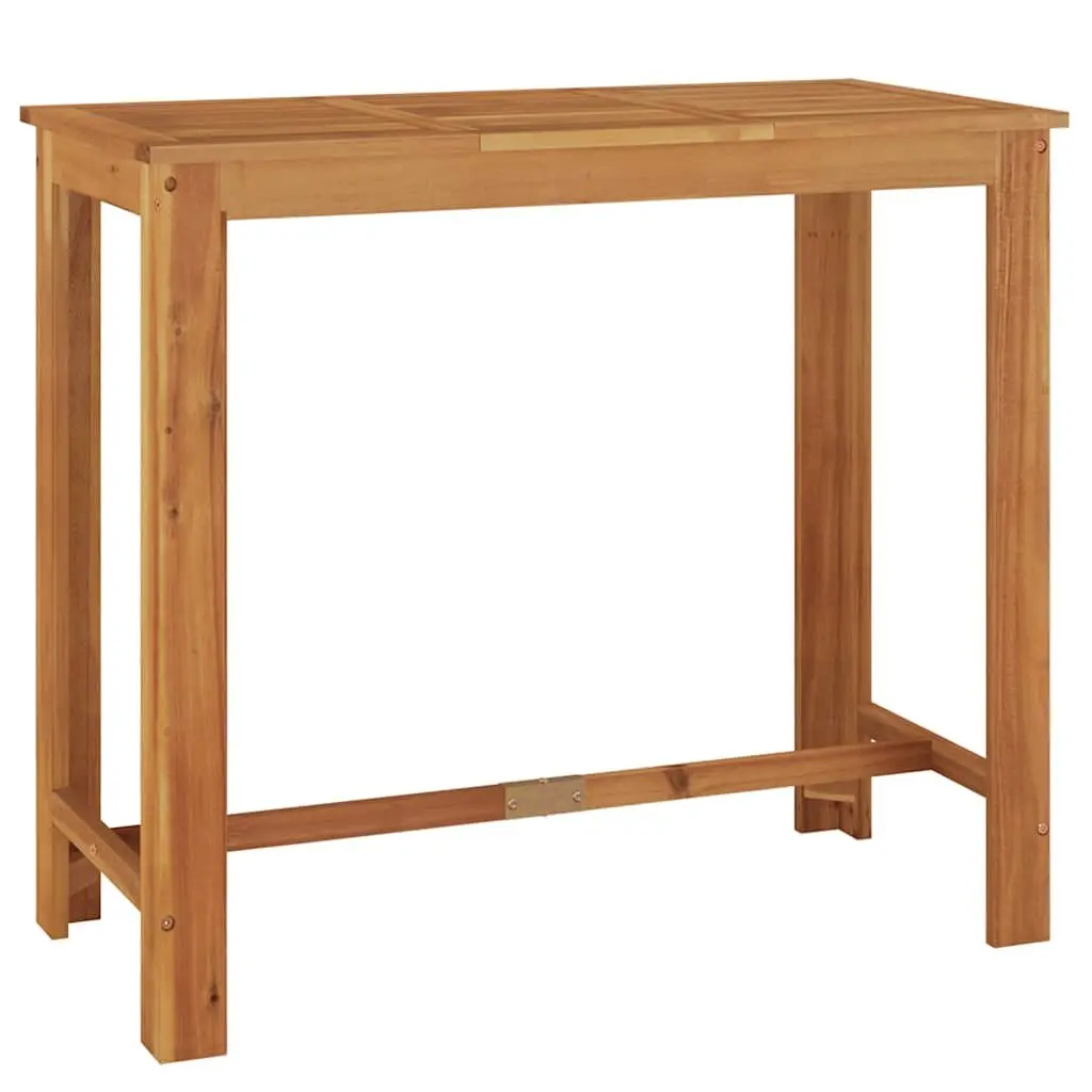 Garden Bar Set 5 Piece Solid Acacia Wood Sturdy Outdoor Furniture Brown