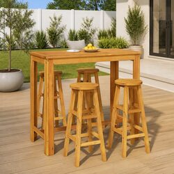 Enhance Your Outdoor Space with This 5 Piece Bar Set