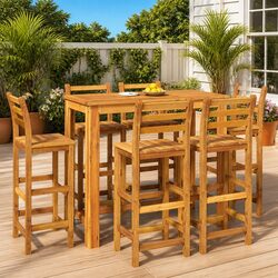 Elevate Your Outdoor Space with 7 Piece Garden Bar Set