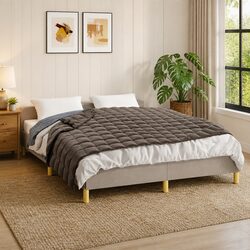 Stylish Grey Weighted Blanket 152x203 cm for Cozy Living
