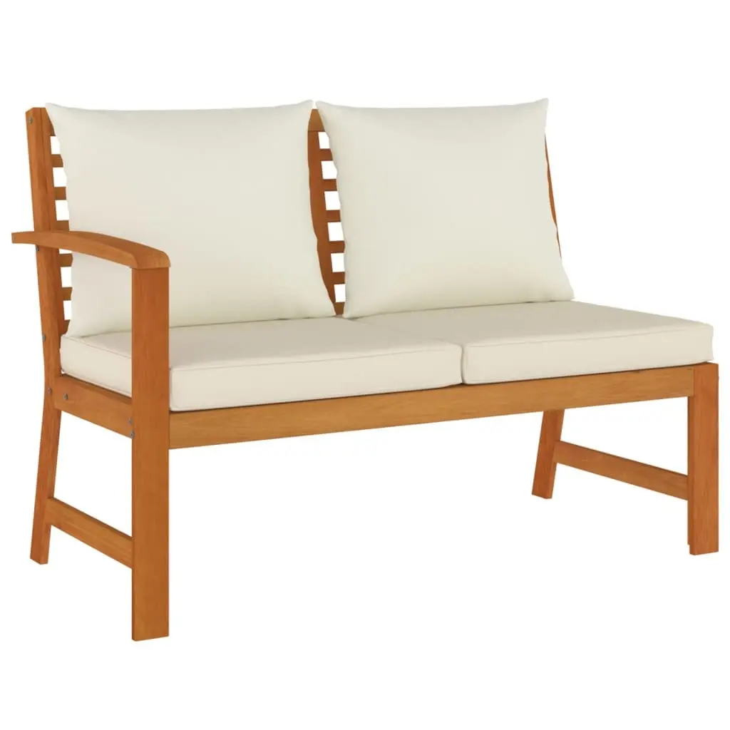 Garden Dining Set 7 Piece Solid Acacia Wood Outdoor Furniture with Padded Cushions