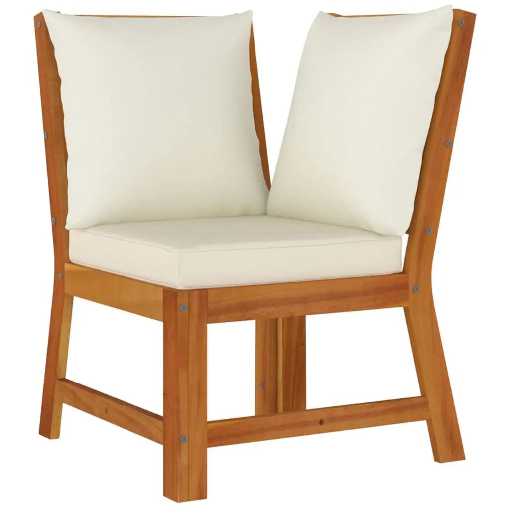Outdoor Dining Set 9 Piece Modular Wooden Furniture with Cushions Acacia Wood