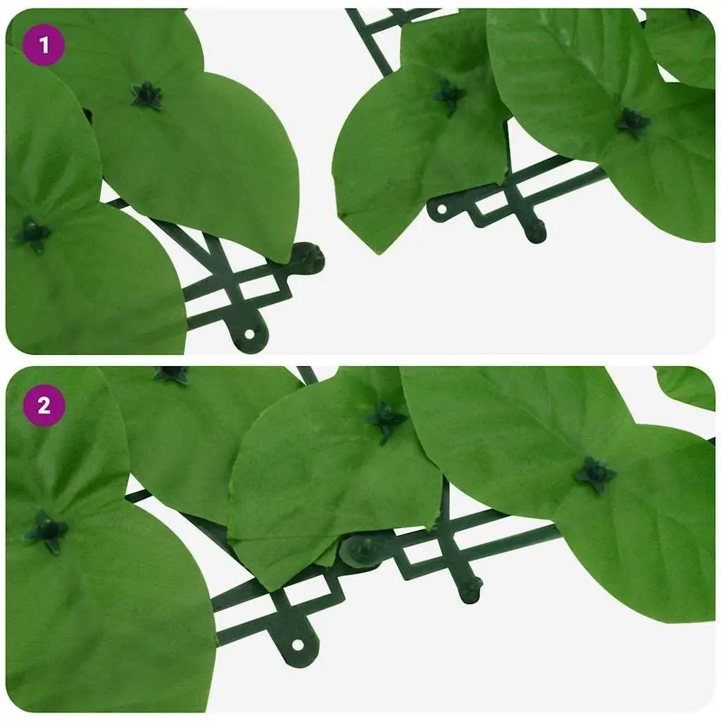 Privacy Screen 600x75cm Decorative Leaves for Balcony Terrace Garden