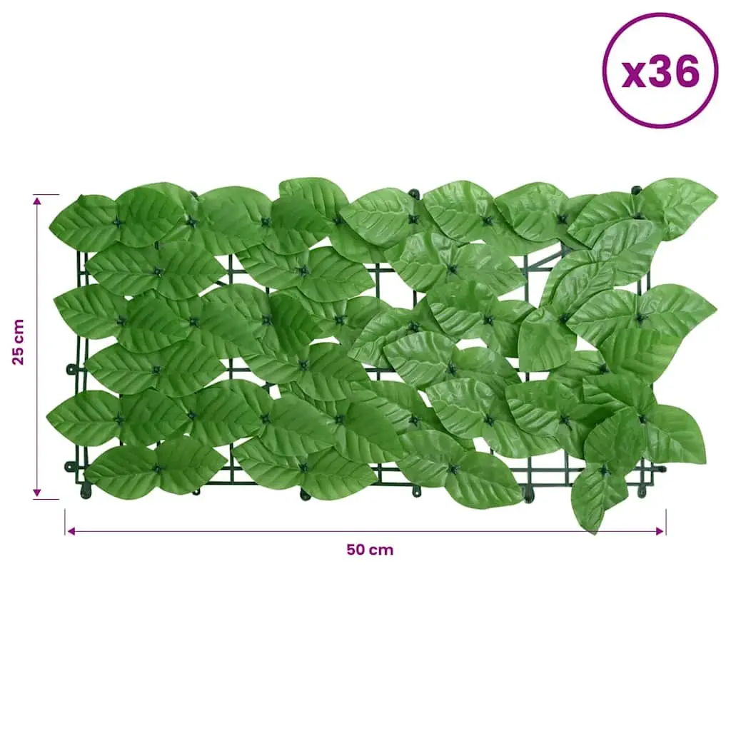 Privacy Screen 600x75cm Decorative Leaves for Balcony Terrace Garden
