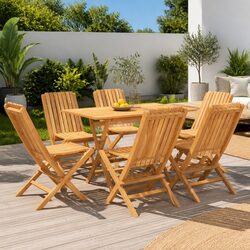 Transform Your Outdoor Space with a 7 Piece Teak Dining Set
