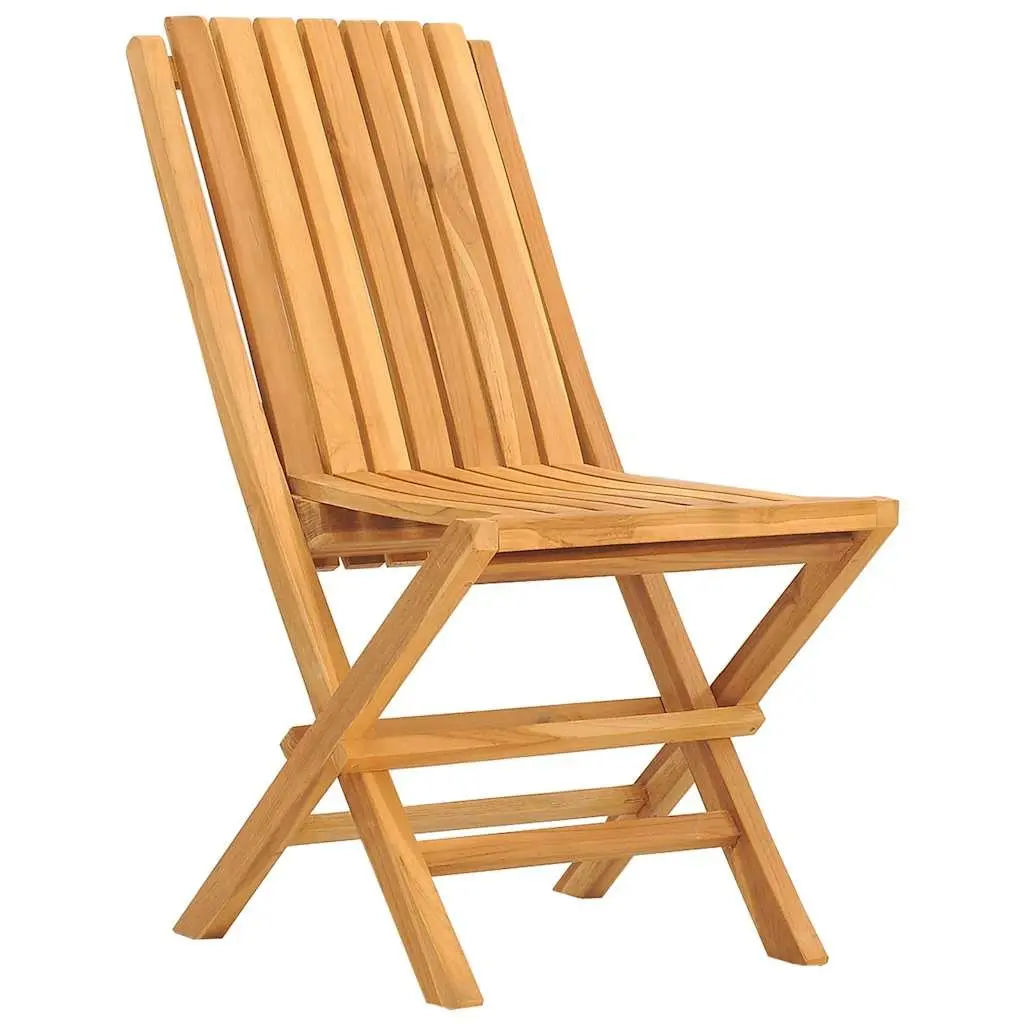 7 Piece Garden Dining Set Solid Teak Wood Foldable Outdoor Furniture