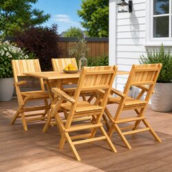 Stylish 5 Piece Garden Dining Set for Outdoor Enjoyment