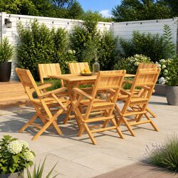 Transform Your Outdoor Space with This 7 Piece Dining Set