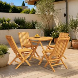 Outdoor 5-Piece Dining Set for a Cozy Garden Experience