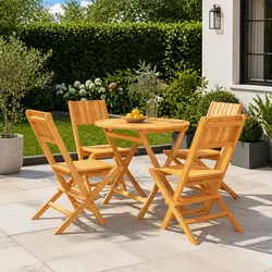 Teak Wood Outdoor Dining Set for Elegant Outdoor Living